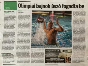 Read more about the article Olimpiai bajnok úszó fogadta be